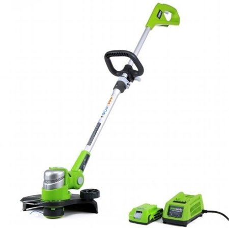 GREENWORKS Greenworks  21342 12 in. G24 24V Cordless String Trimmer With 2.0Ah Battery And Charger 21342